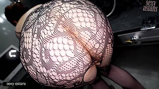 A Married Beauty in Fishnets Squirted in the Shower, Then Kept Cumming Through Steamy Bath Sex