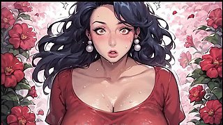 Step Mom Gives Stepson Blowjob in Garden - Hentai Taboo Fantasy