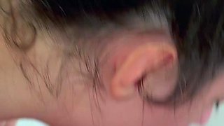 Passionate brunette enjoys sensual edging blowjob fun