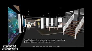 Old Man Fucks His Assistant on Vacation - Cheating Boss Wife Cartoon Sex