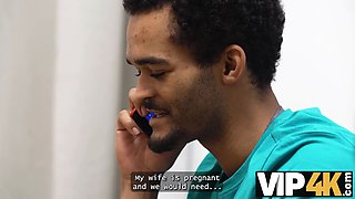 Vip4k. pregnant horny hoe is hardcore in front of her pitiful spouse