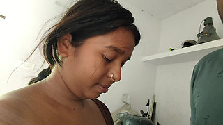 Slowly you kissed Bhabhi's boobs and Bhabhi became happy.