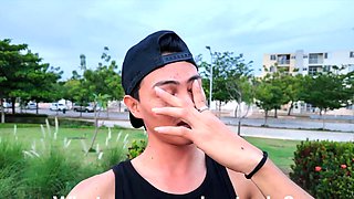 Cute Latino Twink Big Dick Handjob