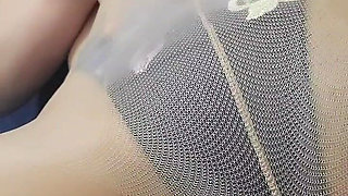 Wearing Pantyhose and Fingering My Crotch