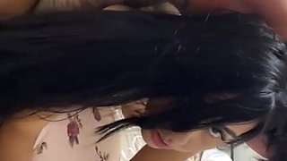 Hot Brunette Hotwife Married to Cuckold Cuckold Husband Cuckold Giving to Big Cocky Neighbor