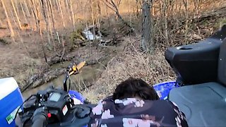 BBW Creampied in Public - Waterfall Adventure