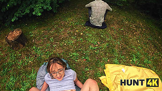 HUNT4K. She sucked a dick and kissed her BF after