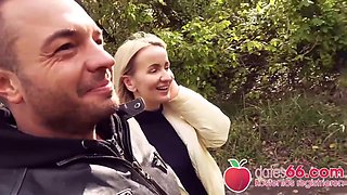 Teen enjoys public money pov with intense anal and creampie