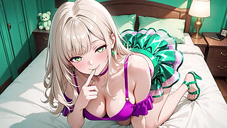 This Gorgeous Anime Beauty Can’t Get Enough - Wild Bedroom Ride Compilation.