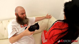 Busty Tattooed Misha Montana in Hardcore Threesome