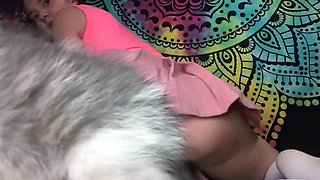 Big Ass Babe Rides Cock - Interracial Cosplay Orgasm