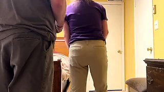 Plump bottom caned and paddled OTK
