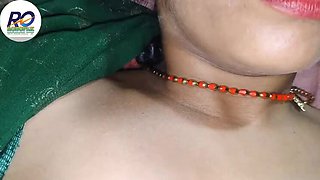 Desi Aunty Fucked Hard in Green Saree - Hindi Audio Village Sex