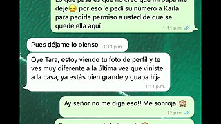 I Had a Hot Whatsapp Chat with My Best Friend's Stepdad and We Ended up Fucking - Tara Rico