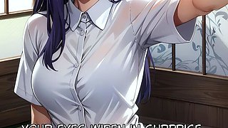 PURPLE HAIR SCHOOLGIRL DOMINATES CLASSMATE IN HER ROOM