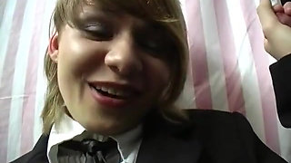 Nymph Sucks Through Glory Hole and Then Wants Group Sex