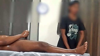 Massage Flash Surprise - Spa Lady Shocked by Customer's Big Dick