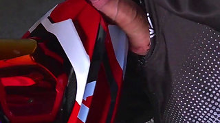 Cum on the Helmet While No One Was Looking.