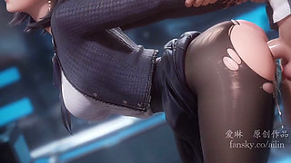 the secretary with a perfect body