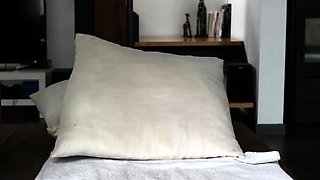 Blonde tight pussy babe solo toy fun in glamour masturbation