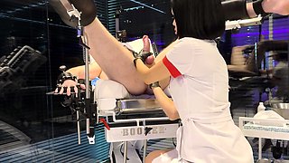 Prostate massage service provided by femdom MILF nurse