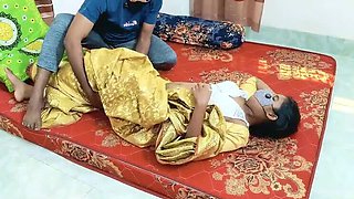 Hot Desi Wife in Sari Romantic Sex with Husband Bangla Audio