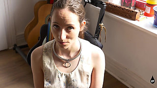 Maid Cleaning Against the Clock or Else a Spanking Awaits
