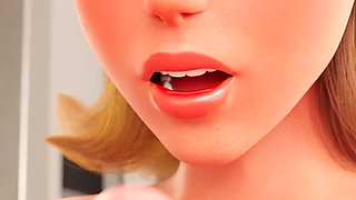 BBW Stepmom MILF with Huge Tits & a Big Fat Ass Gives Tit Job to Big Cock Stepson in the Kitchen - Mansion Days - 3D Taboo Game