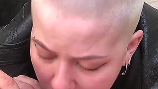 Bald Beauty Vilu Vidish Gets Used Like a Throat Toy - Deepthroat Madness