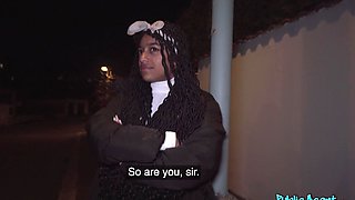 Public Agent: Big Brazilian Portuguese Tits And Ass of Hot Ebony Vicky Menage