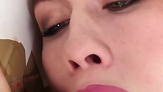 Petite Porn Babe Misha Cross Sucks and Fuicks Her Big White Cock Stud in the Gloryhole