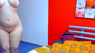 Big-Titted Russian BBW Plays with Sex Toy on Webcam