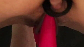 Fucking Both Holes - Anal Beads & Vibrator