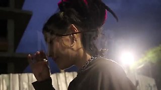 Skinny Latina with Tattoo and Dreadlocks - Homemade POV Fuck with Round Ass