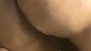 Big Booty Ebony Riding on Chair and Squirt at the End