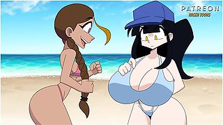 Car Toon - The Nude Beach - Knsfw (part 1) - Hagen Toons