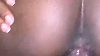 Sexy Creamy Ebony Teen Riding My Cock and Moaning
