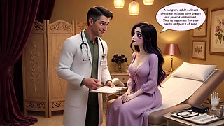 Luna's Sensual First Checkup Gothic Beauty Awakens in Her Doctor's Caring Hands (ai Generated)
