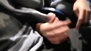 Public Handjob with Amateur Babe