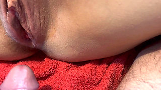 Cum on Pussy in Slow Motion