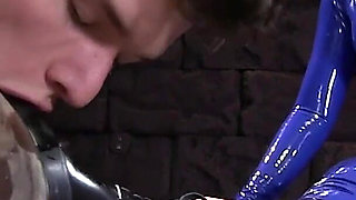 Latex Dominant Amazon Boot Worship