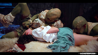 Lost In the Woods Medieval Monster Gangbang - Gooner Goblins Hardcore Cum In Brunette Mouth