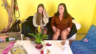 Young Daniel Daan Gives Erotic Blowjobs to ChristinaSantes and Her Friend Part 1