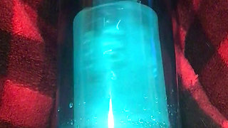 The amzaing suck machine works the big old man cock