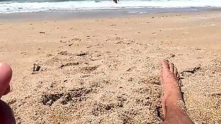 84 Asian milf wife gets microbikini beach creampie