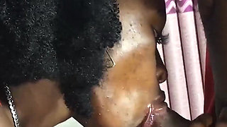 Father Christmas Giving Her Backshots and Her Wet, Creamy and Dripping Pussy