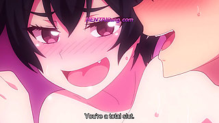 Summer vacation with busty classmate ends in rough hotel sex and loud moans all night
