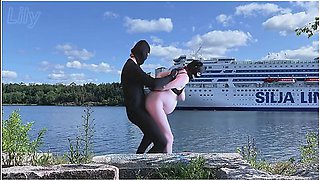 Kinky Pregnant Puppy Slut Is Publicly Disgraced By The Pier Lily Corinth Bj, Throat Fuck, Facial