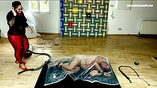 Dominatrix Mistress April - Vacumized and Sealed Slave