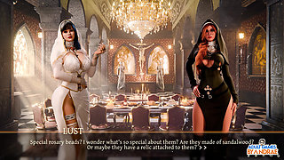 Stepsisters in Sin Gameplay Part 14 - Rebecca Holds the Key Inside Her Pussy